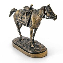Бронзовая статуэтка «Бухарская лошадь» в подарок военному