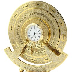 Настольные часы «Вечный календарь» на яшме в подарок руководителю