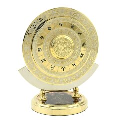 Настольные часы «Вечный календарь» на яшме в подарок руководителю