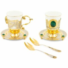Кофейный набор «Малахитовый»