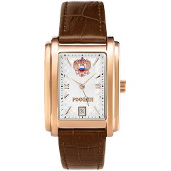 Наручные часы «Герб России» (позолота, рубин)