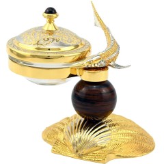 Икорница с крышкой «Стерлядка на ракушке» — праздничная посуда для сервировки