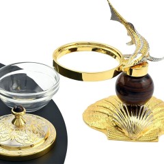 Икорница с крышкой «Стерлядка на ракушке» — праздничная посуда для сервировки