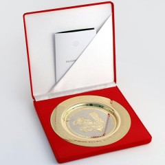 Сувенирная тарелка с логотипом «Герб Челябинска» для корпоративных подарков