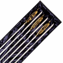 Оригинальные шампура «Мосты» с видами основных символов города СПб в подарок мужчине