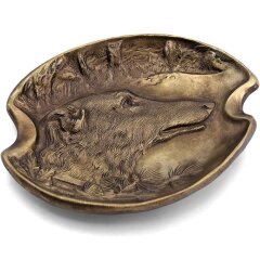 Бронзовая пепельница «Борзая»