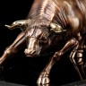 Сувенирная статуэтка «Золотой телец» на чёрном мраморе — Премиум подарки