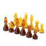 Шахматные фигуры «Классик» из янтаря