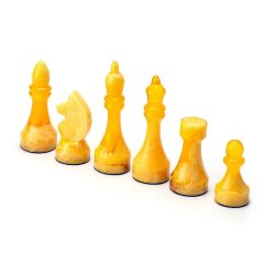 Шахматные фигуры «Классик» из янтаря