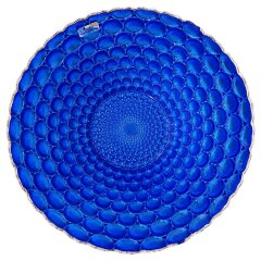 Декоративная тарелка «Синие пузыри» для декора интерьера