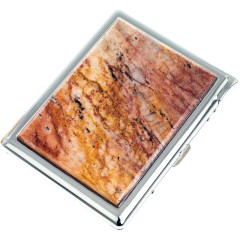 Сигаретница карманная на 20 сигарет «Авантюрин» с зажигалкой в подарок парню