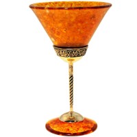 Янтарный бокал для мартини «Антик»