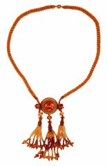 Янтарное колье - кулон «Энергия»