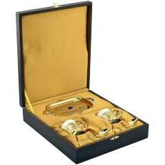 Подарочный кофейный набор «Лазуритовый» на подносе