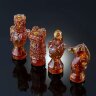 Шахматные фигуры «Имперские» из янтаря