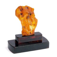 Икона их янтаря «Ангел Хранитель» с барельефом