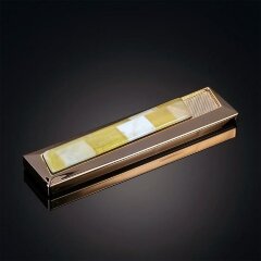 Женская зажигалка «Стиль» украшенная натуральным янтарём