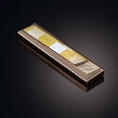 Женская зажигалка «Стиль» украшенная натуральным янтарём