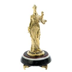 Кабинетная фигурка «Фемида» на камне чёрный змеевик