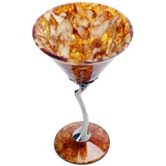 Янтарный бокал для мартини «Лето»