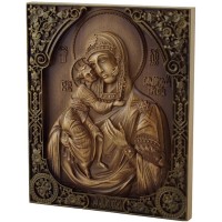 Резная икона «Божья матерь Феодоровская» (малая)