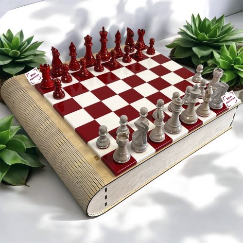 Шахматный ларец «Новая эпоха» с логотипом компании для корпоративных подарков