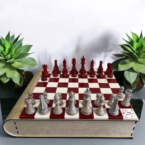Шахматный ларец «Новая эпоха» с логотипом компании для корпоративных подарков