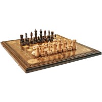 Резные шахматы «Бесконечность» с нардами