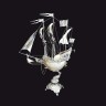Серебряный корабль «Симфония» из морской раковины наутилус