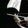 Серебряный корабль «Симфония» из морской раковины наутилус