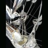 Серебряный корабль «Симфония» из морской раковины наутилус