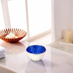 Декоративная чаша «Голубой  Рим» для декора интерьера