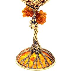 Янтарный бокал для вина «Грозди винограда»