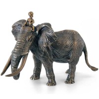 Бронзовая статуэтка «Слон индийский»