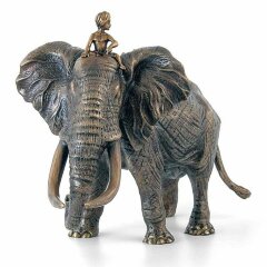 Бронзовая статуэтка «Слон индийский»