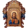 Большая резная икона «Вседержитель» в подарок христианскому дому