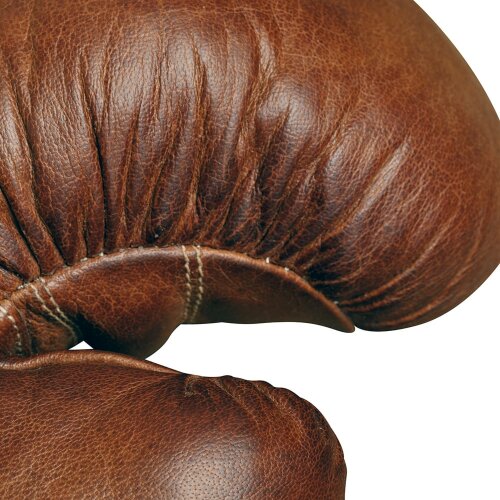 Интерьерный сувенир «Боксерские перчатки» из светлой кожи на подставке