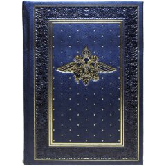 Кожаный блокнот ежедневник «МВД» в подарок сотрудникам