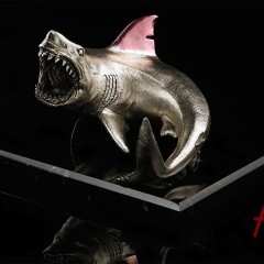 Интерьерная композиция из бронзы «Акула бизнеса» в подарок бизнесмену