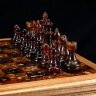 Шахматный ларец «Стандарт» из дерева и янтаря
