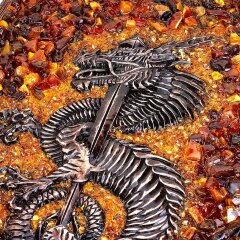 Янтарные нарды «Китайский дракон» — символ года 2024