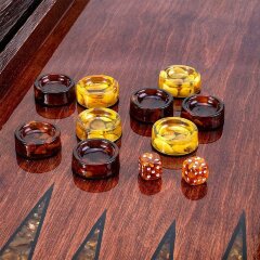 Янтарные нарды «Китайский дракон» — символ года 2024