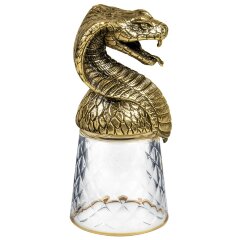 Подарочные стопки перевёртыши «Змея кобра» в дизайнерском футляре