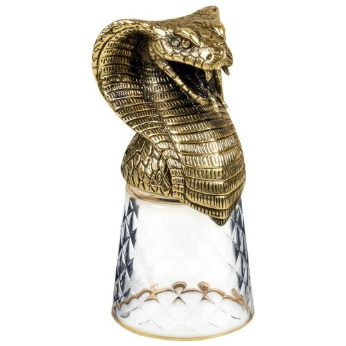 Подарочные стопки перевёртыши «Змея кобра» в дизайнерском футляре