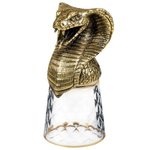 Подарочные стопки перевёртыши «Змея кобра» в дизайнерском футляре