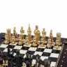 Шахматный ларец «Камелот» с бронзовыми фигурами