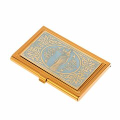 Визитница карманная «Фемида» с золочением в подарок адвокату