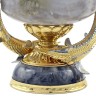 Водочный набор с икорницей и рюмками на три персоны «Осетровые» из камня кварц