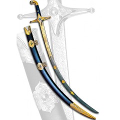 Украшенный макет сабли иранского происхождения «Шамшир» — коллекция восточных клинков и ножей для стильного арт интерьера