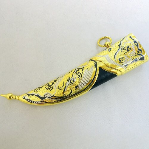 Подарочный нож «Капитан» с позолоченным клинком